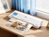 Devanti A4 Laminator Machine, Hot & Cold Thermal Fast Lamination Anti-Jam Laminator for Office LAMI-OL281-A4-WH