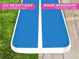 Powertrain Airtrack 20cm Thick 3m x 1m Inflatable Gymnastics Tumbling Mat Air Track - Blue IFM-0301-BUWH