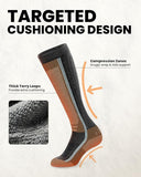 OutdoorMaster Thermolite Merino Wool Ski Socks, Compression Thermal Snowboarding Socks for Men & V1168-B0FRMK4R2B