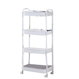 3 Tier Utility Rolling Cart with Caster Wheels Movable Multifunctional Storage Cart for Kitchen V1294-YM0901-3117240235112