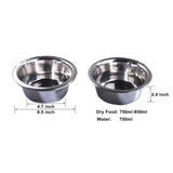 Double Raised Dog Bowl Stand 750ml Pet Cat Elevated Adjustable Food Water Feeder V238-SUPDZ-32919818633296