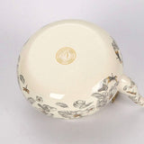 Vintage Floral Enamel Tea Kettle, 1.5L 2.0L 2.5L Stovetop Safe Steel Teapot with Ergonomic Handle, V1366-AZ2-W-14786