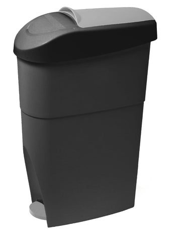 Sanitary Bin with Paddle Black and Gray - 18L V959-DWBN0084-B