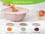 4-in-1 Colander with Lid Set, Multifunctional Strainer for Washing and Draining Pasta Fruit and V1237-ZY-924-379