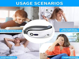 Eye Massager with Heat, Vibration and Warm Compress, Smart Sleeping Eyes Mask with Bluetooth Can V1186-EM002