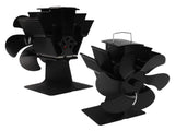 Heat Powered Fireplace Fan Non Electric Self Starting Stove Fan High Temperature Resistant Energy V1294-YM3113220250111-0421