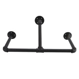 22in Industrial Pipe Clothing Display Rack Wall Mounted Clothes Rack Hanger Iron Clothes Hanging Rod V1294-YM0717-3114220075011