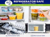 90 Sets Plastic Deli Containers With Lids, Assorted Sizes Variety pack, Airtight V1258-DP02-C-2782