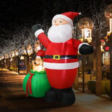 Santaco Christmas Inflatable Outdoor Santa Claus Elk 2.2M Xmas Decoration Light INFL1042