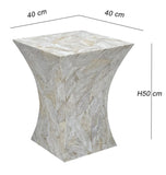 GLEESON MOTHER OF PEARL HAND MADE SIDE TABLE V742-FEH19