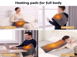 Livemor Heating Pad for Back Neck Shoulder Knee Arms Legs 60x30cm 4 Heat Settings Gift for Women Men HP-B-60X30-GY