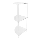 3 Tier Corner Table Multifunctional Acrylic Wall Side Table for Bedroom Bathroom Living Room V1294-YM0901-3116240035211