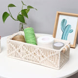 2 Pack Cotton Rope Braided Storage Basket, 30 x 14 x 10cm V1237-ZY-528-282