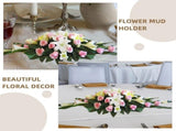 7-Piece Green Plastic Flower Foam Trays for Plant Arrangement, Floral Crafting and Home Decor Use V1366-AZ2-W-11325