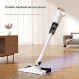 White Cordless Vacuum and Mop Combo - 6kPa Suction, 2000mAh Battery, 180&deg Flexible Floor Brush, V888-ELOSUNG53090