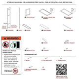 165x70cm Clothes Rack Stand Storage Shelves Modern Coat Tree V63-840851