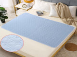 Washable Incontinence Bed Pad 115x200cm Reusable Waterproof Mattress Protector with Non-Slip Backing V888-ELOSUNG41233