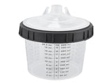 Disposable Paint Spray Cup Plastic Spray Paint Mixing Cup with Lids Painting Supplie 600ml V1294-YM0523-3114220033511