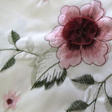 Isadora Flowers Off White Embroidered Rectangular Tablecloth 180 x 275 cm V442-UGG-TABLEC-ISADORA275-OFFWHITE-RE