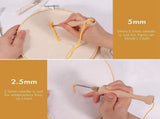 Beginner Punch Needle Kit for Embroidery Adjustable 3-Needle Punch Needle, Embroidery Hoop, Monks V1192-AZ-W-24523