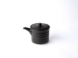 Soy Pot 170ml Black Ribbed V637-C3154