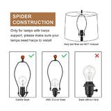 Lamp Shades Natural Linenshades 12.6x11.6x9.8Inch High Replacement Fabricshades for Table V1369-AZ3-W-12701