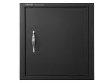 BBQ Access Door 415 x 570 mm - Flush Mount Outdoor Kitchen Cabinet Door Matte Black Reversible for V767-VVR-DMMBSCJM16X2HCHIDV0