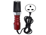 550W Wet Dry Dual Use Hot Hair Dryer Comb Curling Modeling Tools with 3 Level Adjustment RedUK Plug V1294-YM0901-3113200163313