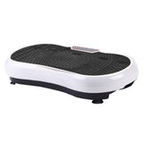 Everfit Vibration Machine Platform Vibrator Resistance Rope Home Fitness White FIT-H-VP-ROUND-WH