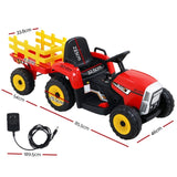 Rigo Kids Electric Ride On Car Tractor Toy Cars 12V Red RCAR-TRACTOR-RD