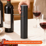 Black Electric Wine Opener and Rose gold Decorative Iron Wine Rack Set - Rechargeable Automatic V888-ELOSUNG56332-2