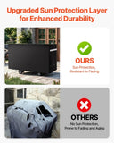VEVOR 66 inch Grill Cover Heavy Duty BBQ Gas Grill Cover Outdoor Waterproof V952-PJPDSKLZZPDS45DSGV0