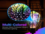 4Pack Infinity 3D Fireworks Effect ST64 LED Light - 3W 120V Fairy Multicolor Disco Party Bulb, Stain V1107-CS-PSKEFKON7