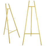 Golden Easel Stand for Wedding Welcome Sign, Heavy Duty Metal Display Easel Adjustable Floor Stand, V1369-AZ3-W-08742