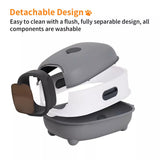 Large Capacity Enclosed Cat Litter Box with Hood and Scoop, Leak-Proof Design V767-P-ZM1674