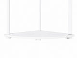 Levede Corner Bookshelf Adjustable Corner Bookcase Unit Living Room White CH1184-WH-AU