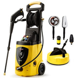JET-USA RX550 Electric High Pressure Washer 3500PSI, 5 Nozzles, Spin & Wheel Brush, Deck Cleaner, V219-PRSWSH-ELEC-3200WF
