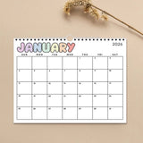 Wall Calendar, 12 Months Calendar Janto December, 8.3"11" Hanging Calendar for Home Office Planning V1369-AZ3-W-10085