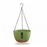 Hanging Double Chain Hanging Basket Planter Home Balcony Indoor Automatic Water Absorbing Basin V1294-YM0626-230208LD01-6