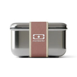 Monbento Mb Sense L The Microwave-Safe Metal Lunch Box - Pink Moka V398-MO-82270067
