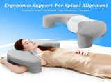 Side Sleeper Pillow with Arm Channel for Shoulder, Neck & Rotator Cuff Pain Relief, Memory Foam V1107-115-45983