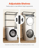 VEVOR Over Washer and Dryer Storage Shelf Single Row 3 Tiers Washer Rack Black V952-LDXYJZJTJKDPT81AW001V0