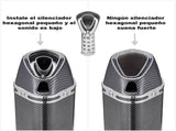 Universal Motorcycle Muffler Slip on Exhaust, Exhaust Pipe Silencers Motorcycles Muffler Tips for V1369-AZ3-W-04132