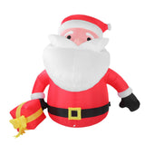 5.9FT Inflatable Father Xmas with Gift Box 190T Polyester IP44 Water Proof LED Lighted Blow Up Xmas V1294-YM0901-3111250201611