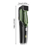 Vacuum Beard Shaver for Men with Automatic Hair Suction, Adjustable Blade Distance, LCD Digital V1192-AZ-W-30011