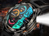 Smart Watch Fitness Tracker with Call Function 100 Sport Modes Heart Rate Sleep Monitor-Black V1263-JX-7661