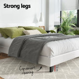 Artiss Bed Frame Double Size White NEO BFRAME-E-NEO-D-WH-AB