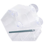 Window Bird Feeder Clear Sturdy Acrylic Window Bird House Feeder with 4 Suction Cups V1294-YM0521-3111230076311