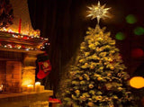 Christmas Star Tree Topper 3D Geometric Star Decorative LED Lights Battery Operated Beautiful Star V1294-YM0715-10327341