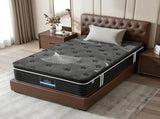 Giselle Bedding Single Mattress 35cm Euro Top with Graphene Cooling Comfort Medium Firm MATTRESS-E-ATLAS-35-S